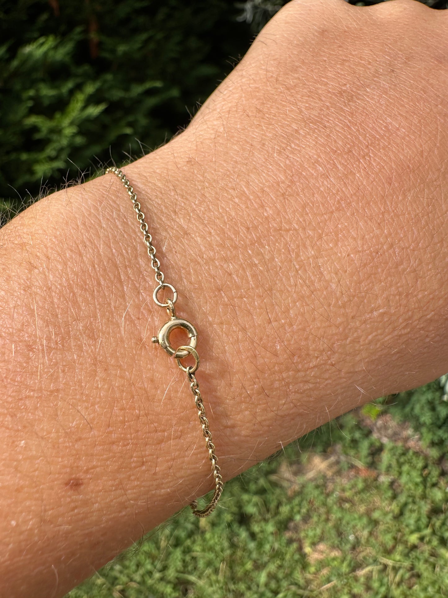 14ct Rice Pearl Bracelet with 9ct bolt clasp