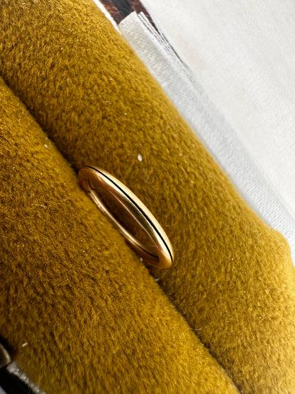 French 18ct Gold Split ring