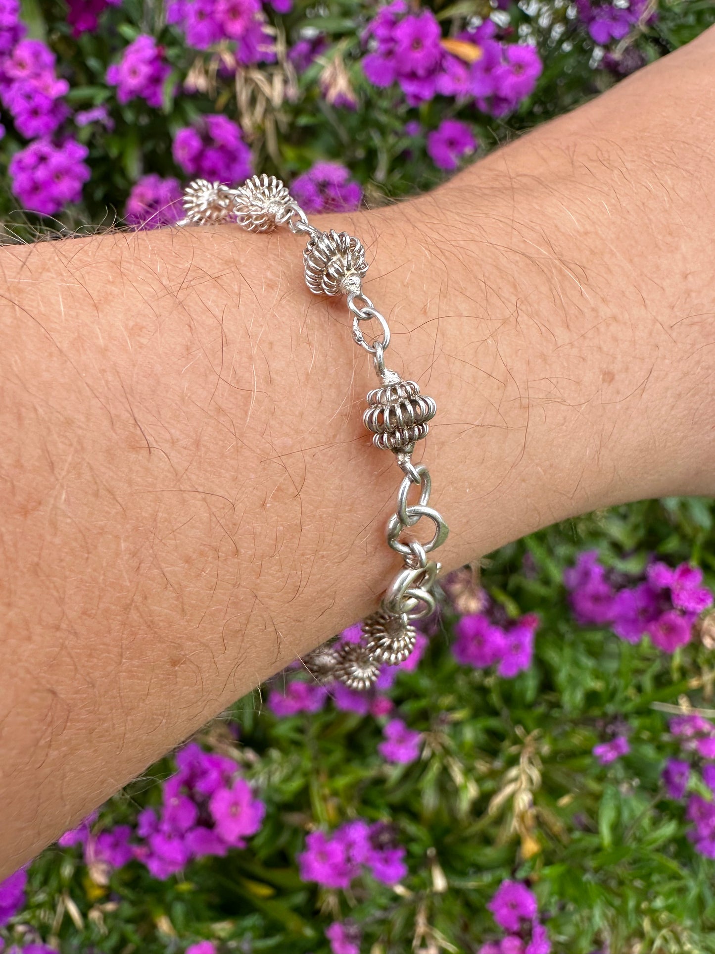 Sterling silver Bauble Link bracelet