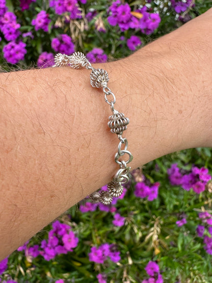 Sterling silver Bauble Link bracelet