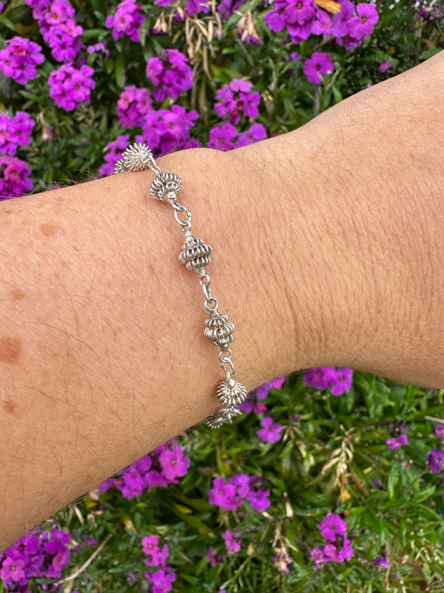 Sterling silver Bauble Link bracelet