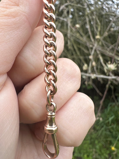 9ct Rose Gold Curb extender