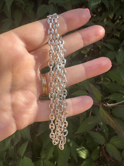 Spanish Sterling Silver Puffy Mariner chain