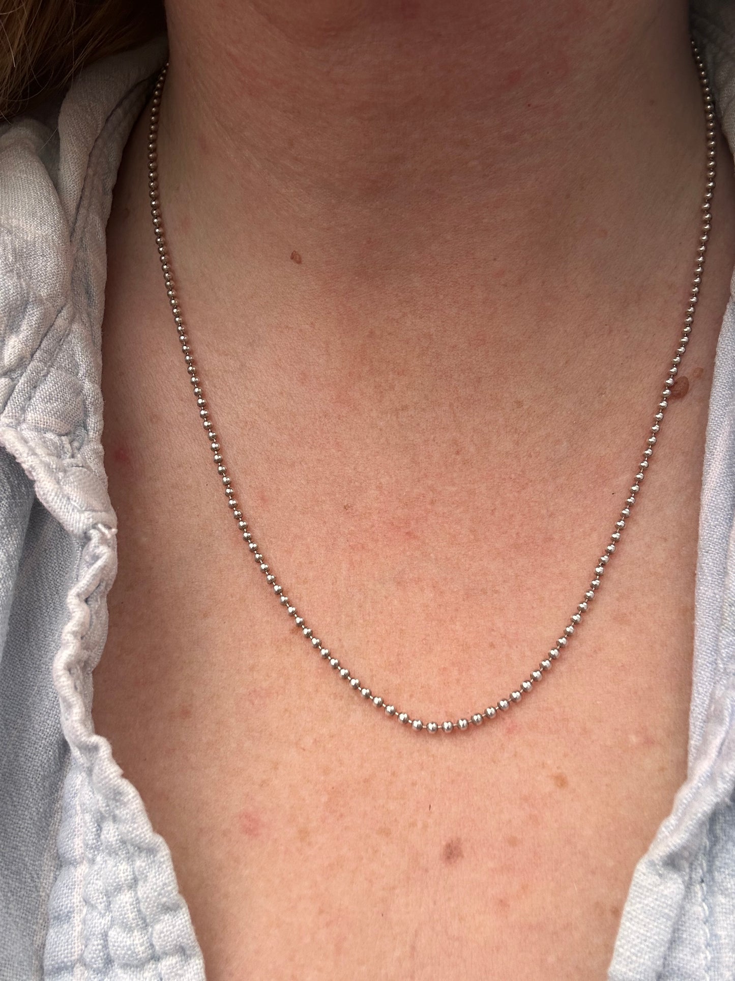 Sterling Silver ball chain