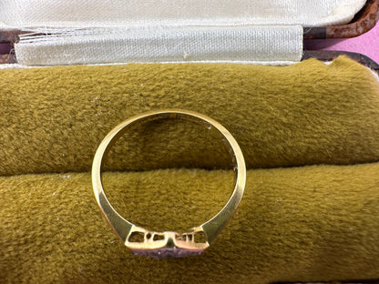 18ct Gold and platinum Sapphire and Diamond ring