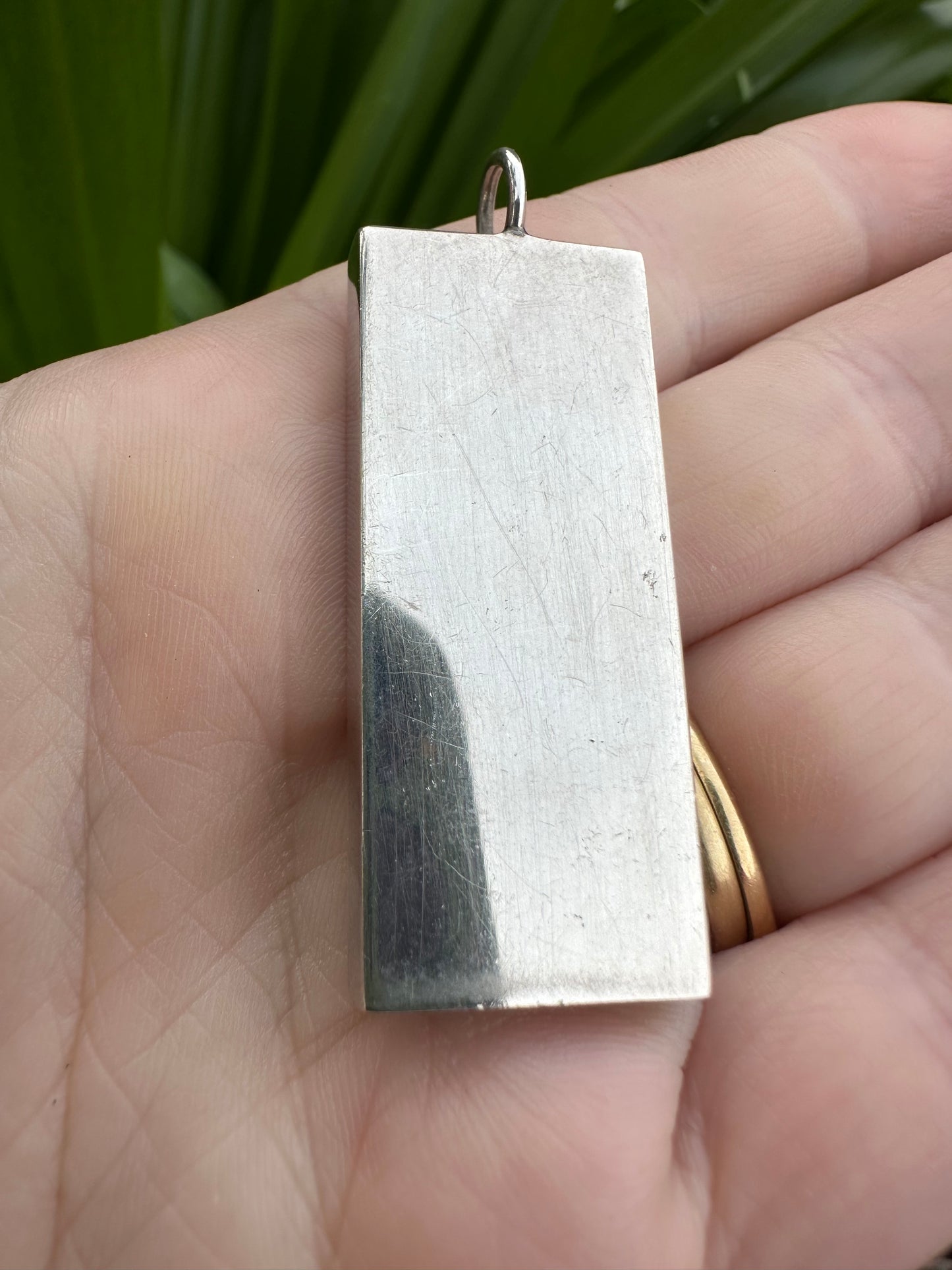 Silver Ingot Pendant- Queen Elizabeth II Silver Jubilee 1977