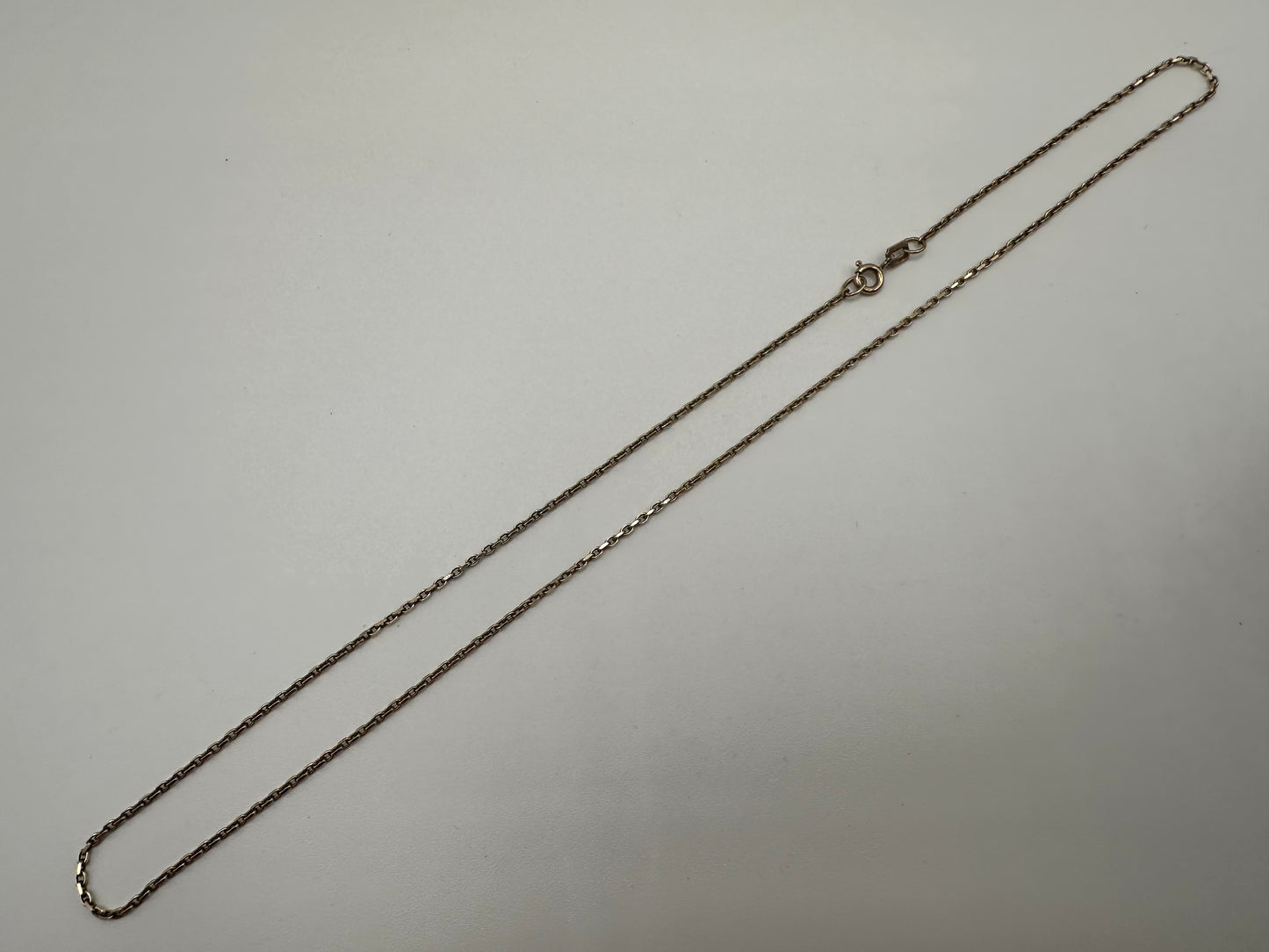 Vintage 9ct yellow gold biker chain