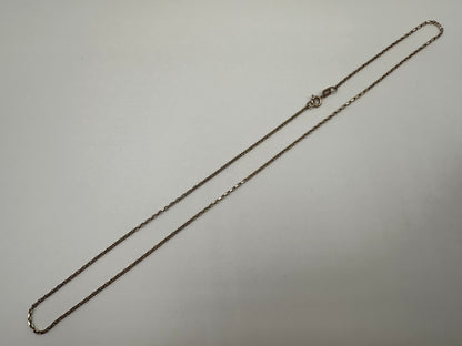 Vintage 9ct yellow gold biker chain