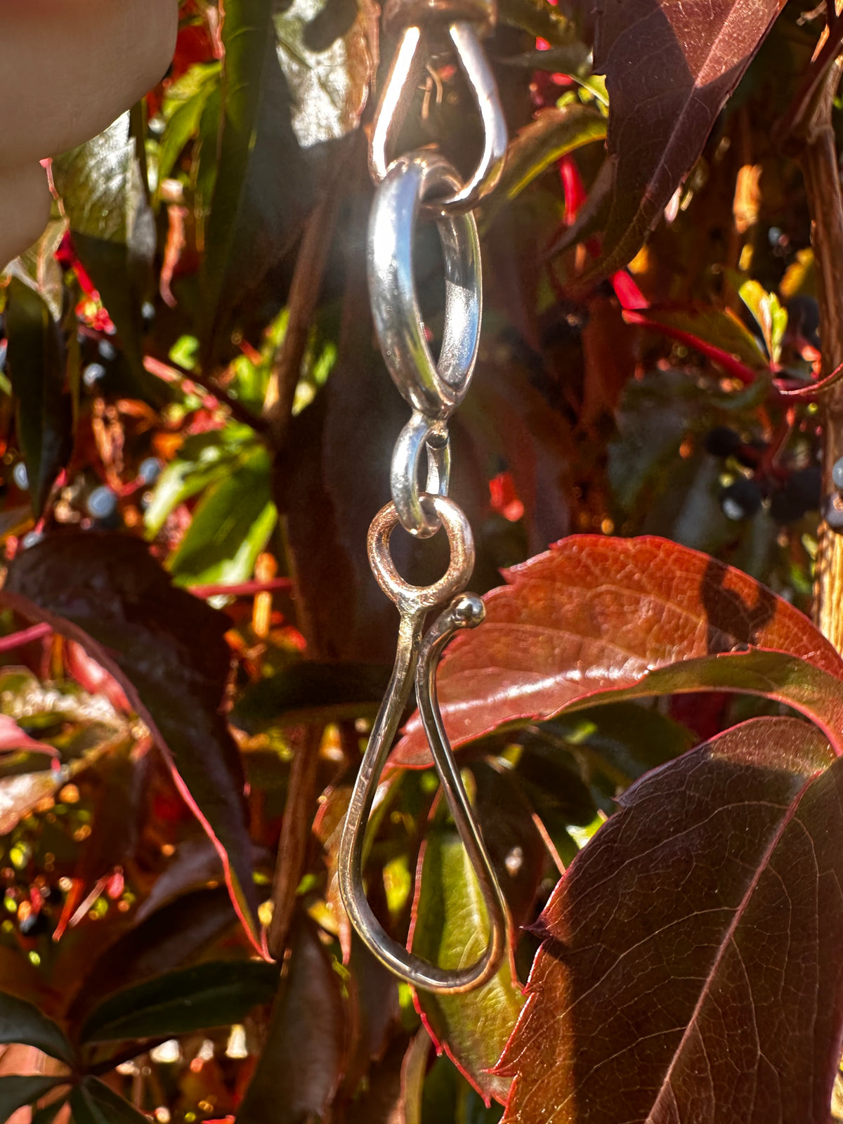 Mix Metal 14ct Shepherds hook & Sterling Silver Loop extender