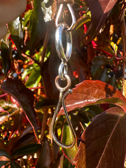 Mix Metal 14ct Shepherds hook & Sterling Silver Loop extender
