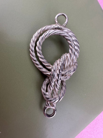 Sterling Silver Knot Claspless extender