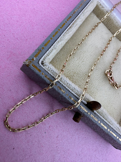 9ct Gold Mini Biker chain