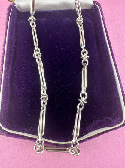 Vintage Sterling Silver Double Trombone chain