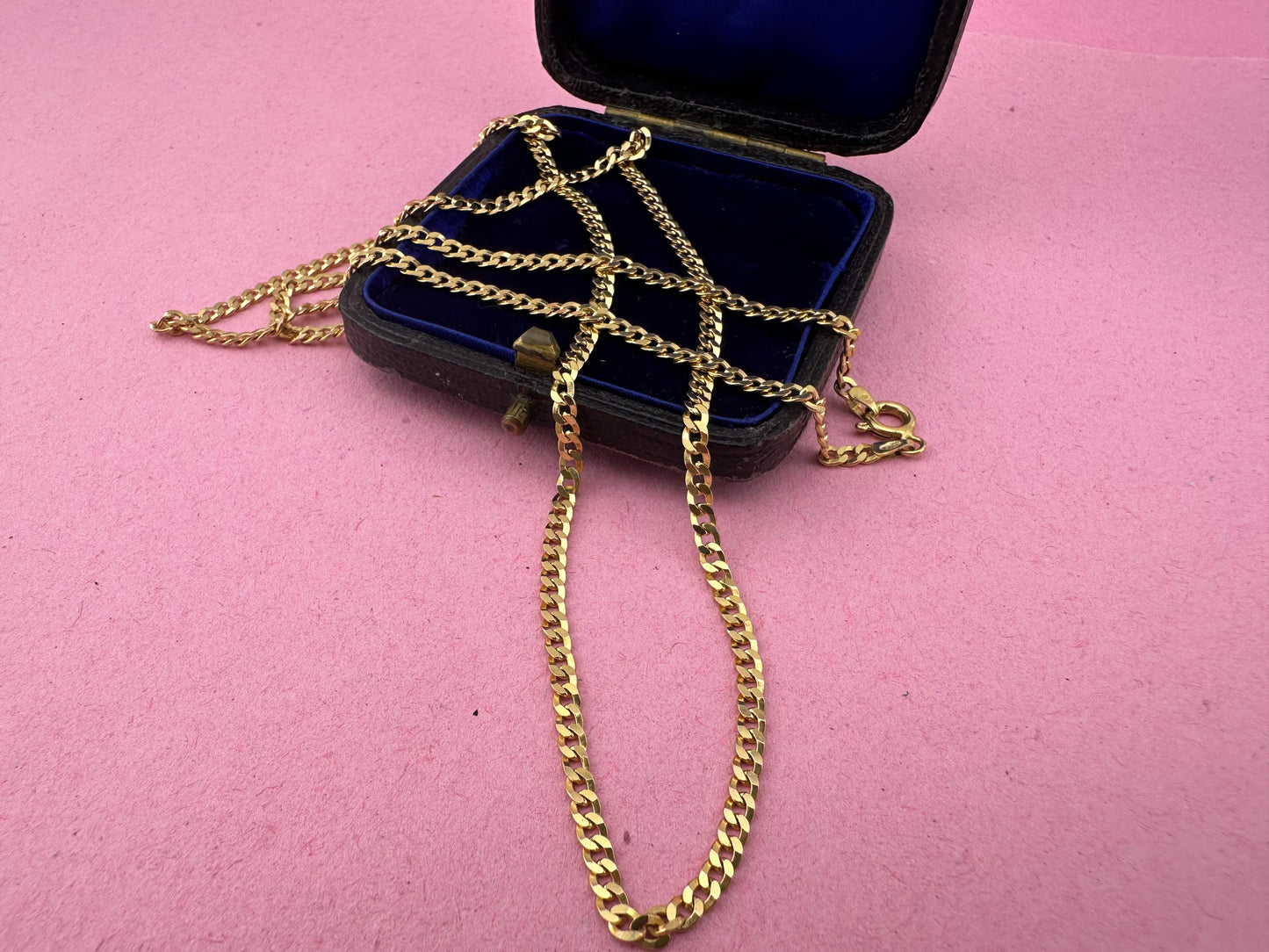 9ct Gold Italian flat curb chain