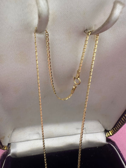 18ct Gold mini Mariner Chain