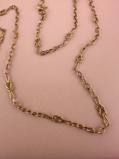 Antique 9ct Gold Knot Chain
