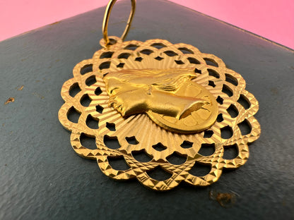Vintage 18ct Gold Fortuna Pendant