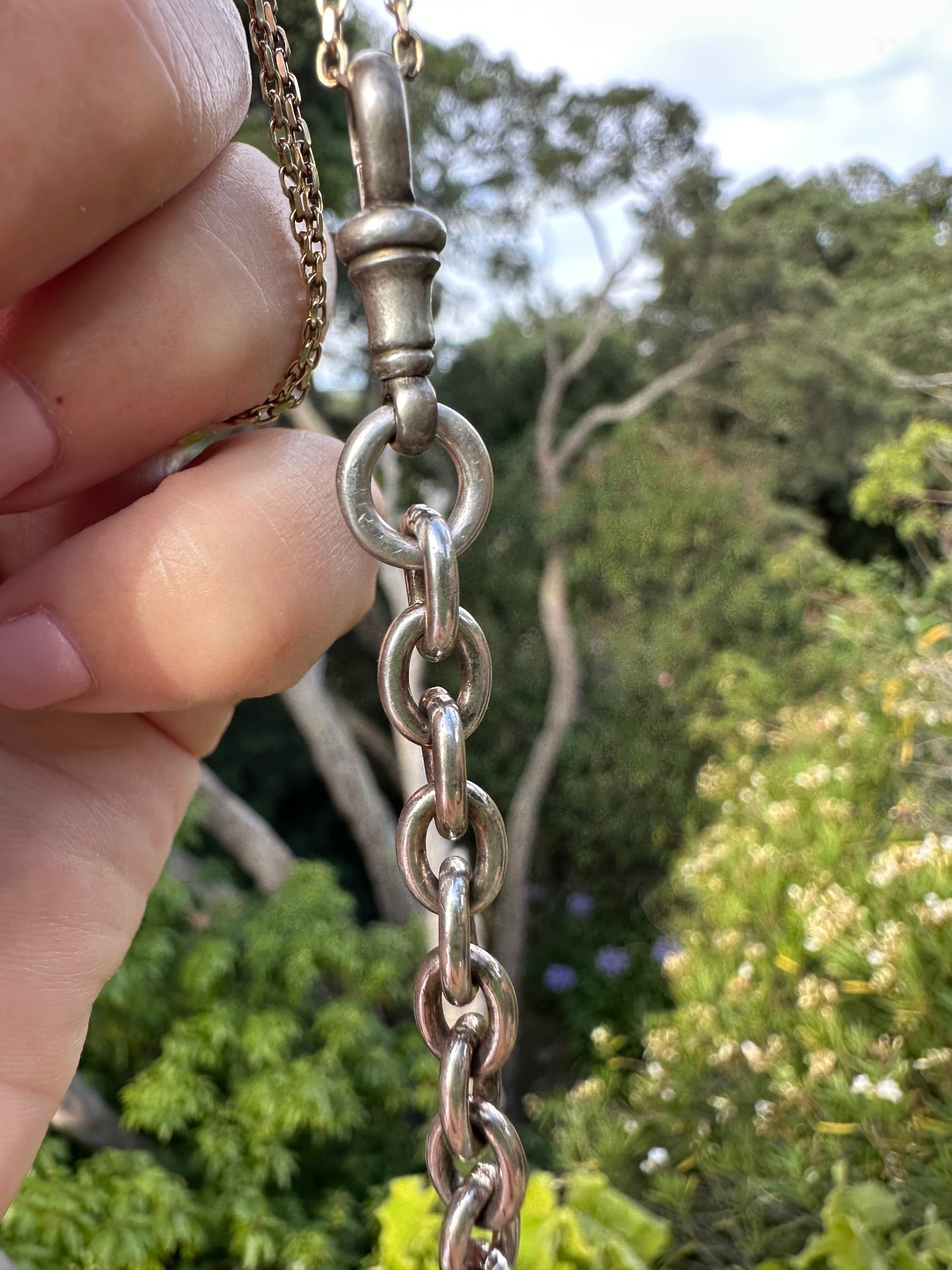 Sterling Silver Chubby Cable chain extender