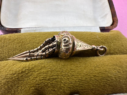 Antique 9ct Gold Tassel pendant