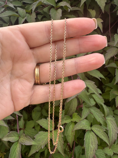 Vintage 9ct Gold Mini biker chain
