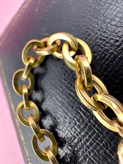 Vintage 18ct Gold Cable extender with Original Spring clasp