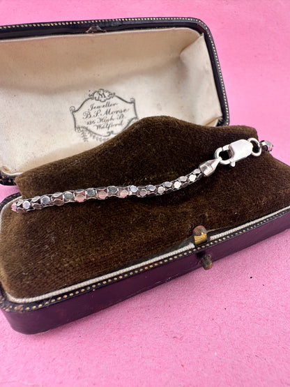 Sterling Silver Disco Link bracelet