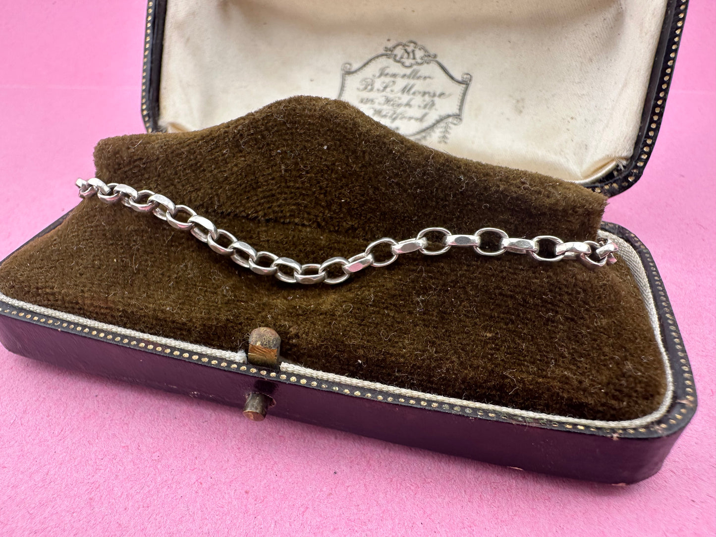 Sterling Silver Biker bracelet