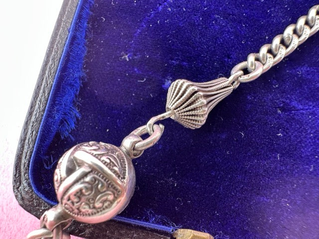Sterling silver Curb and ball extender