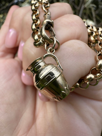 Vintage 9ct Gold greek Jug charm