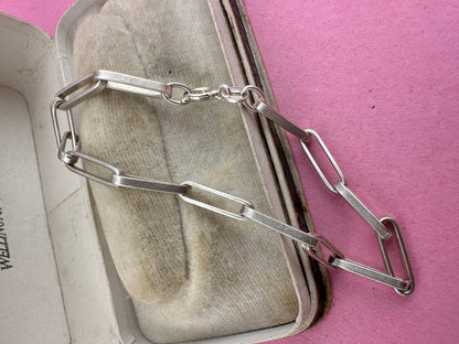 Sterling Silver Paperclip bracelet