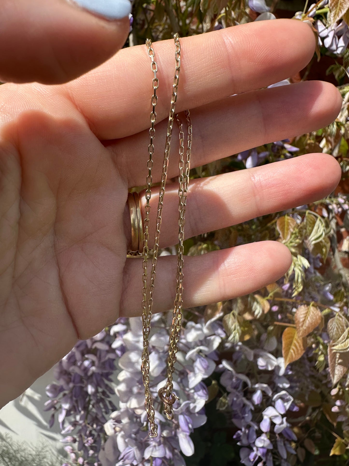 9ct Gold Mini Biker chain