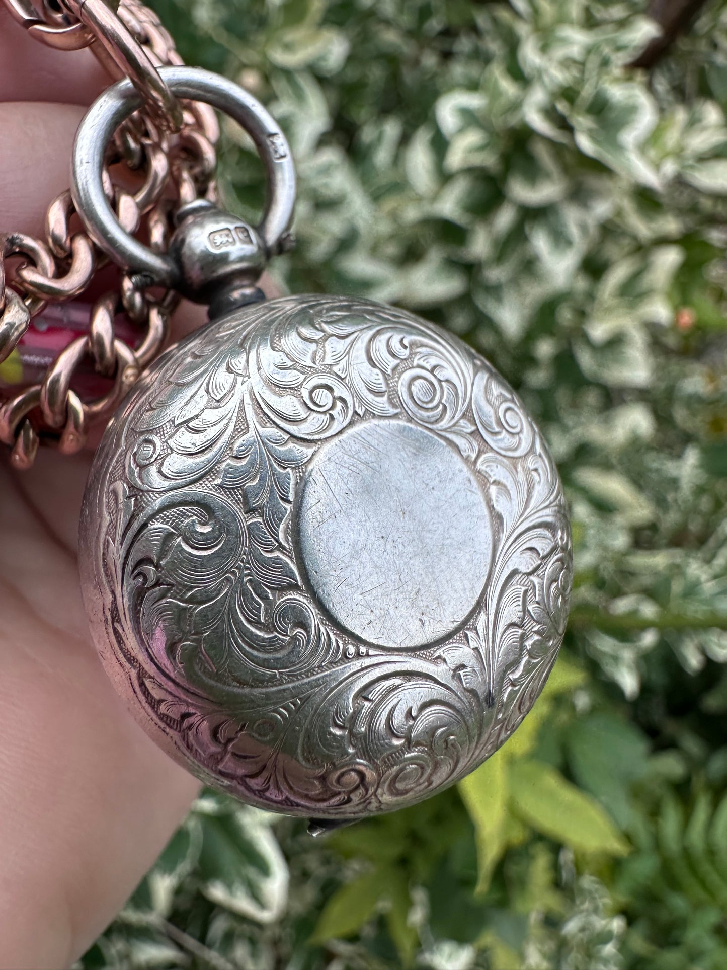 Sterling Silver Sovereign Holder fob