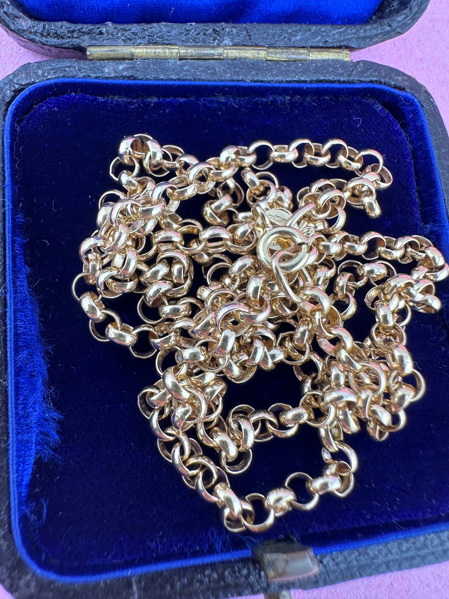Vintage 9ct Gold Belcher/Rolo chain
