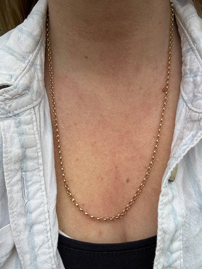 Vintage 9ct Gold Belcher/Rolo chain
