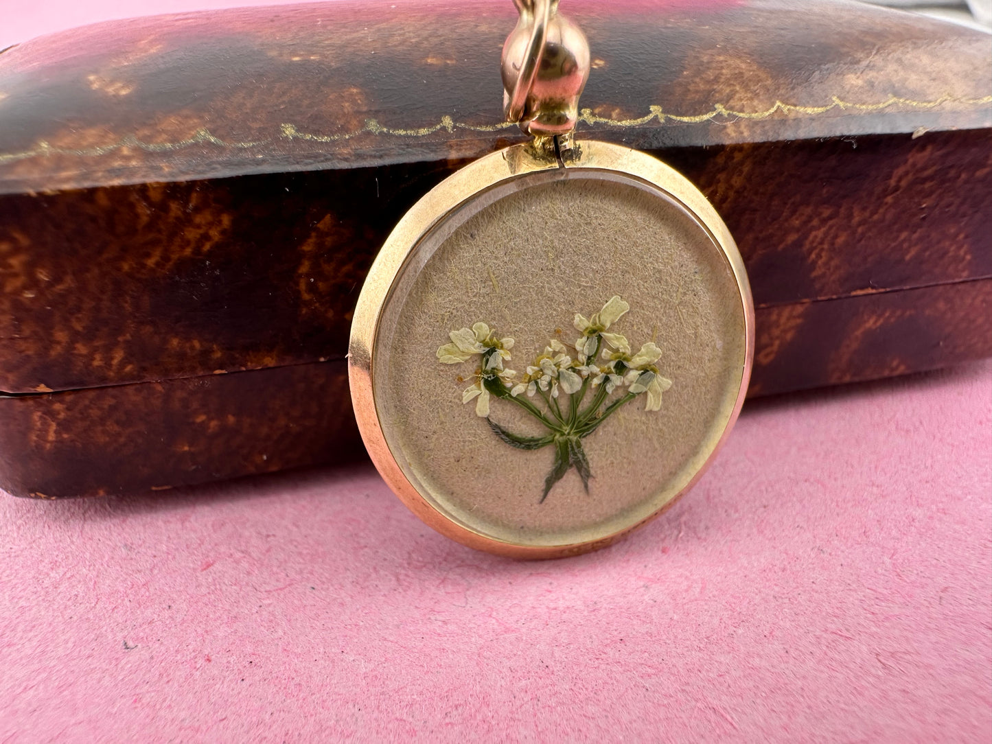 Antique 9ct Rose Gold Open Locket
