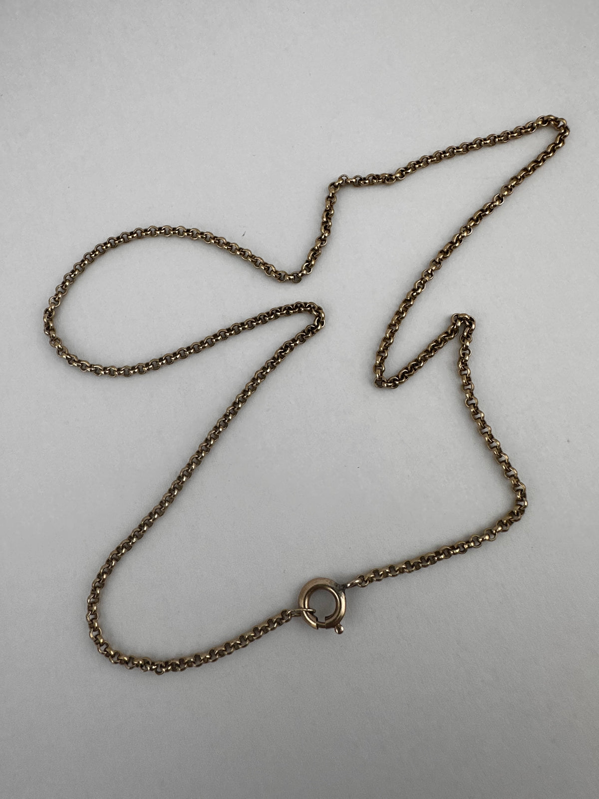 Vintage 9ct Yellow Gold Mini belcher chain
