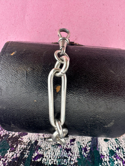 Sterling silver trombone extender with dog clip