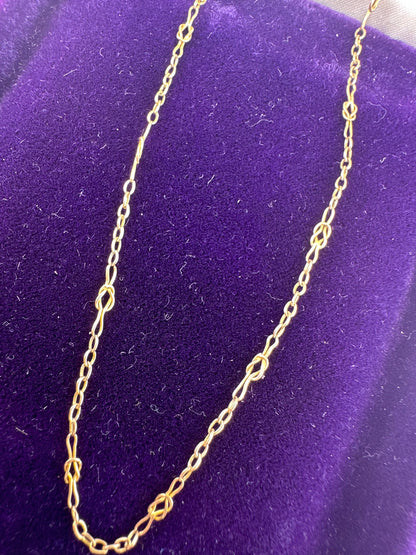 Antique 9ct Gold Knot Chain