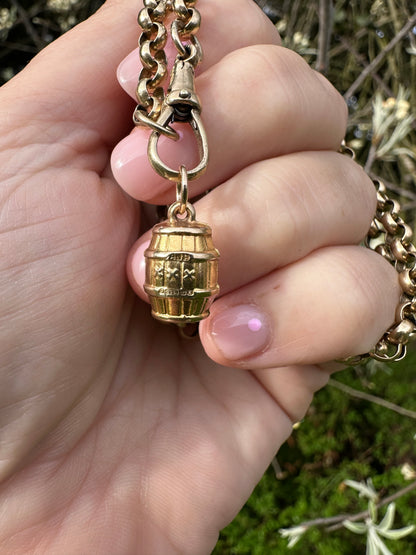 Vintage 9ct Moonshine Barrel charm