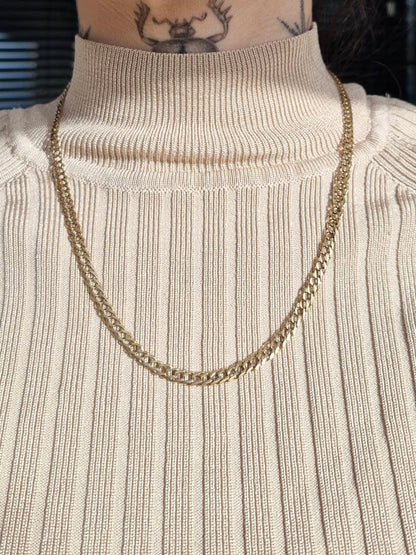 9ct Double Curb Chain, 11.44g, 19.25inches