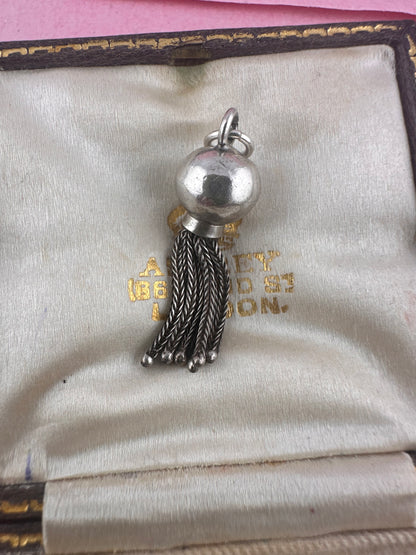 Sterling Silver Orb tassel