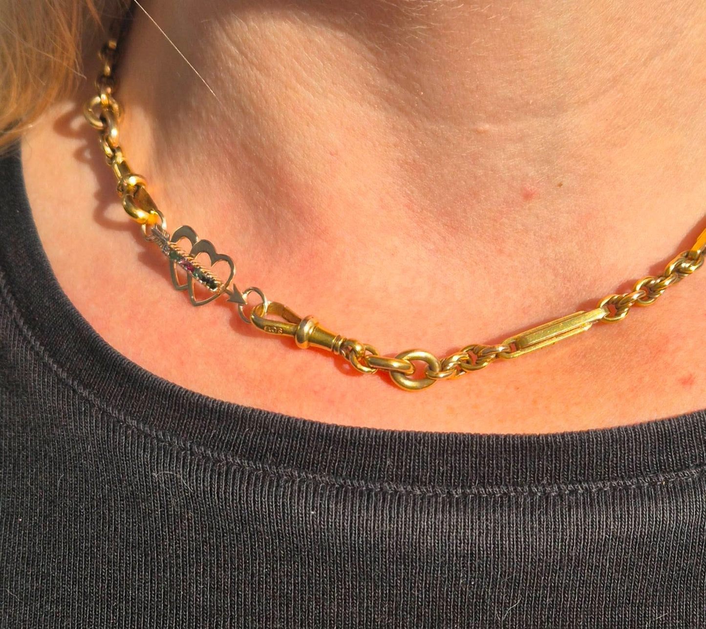 9ct Gold ‘Dearest’ Heart and arrow extender