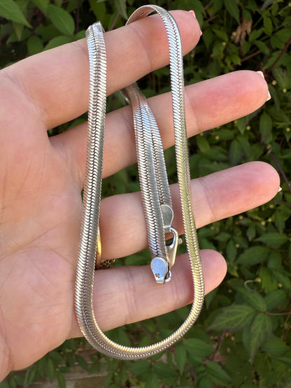 Sterling Silver Flat Herringbone chain