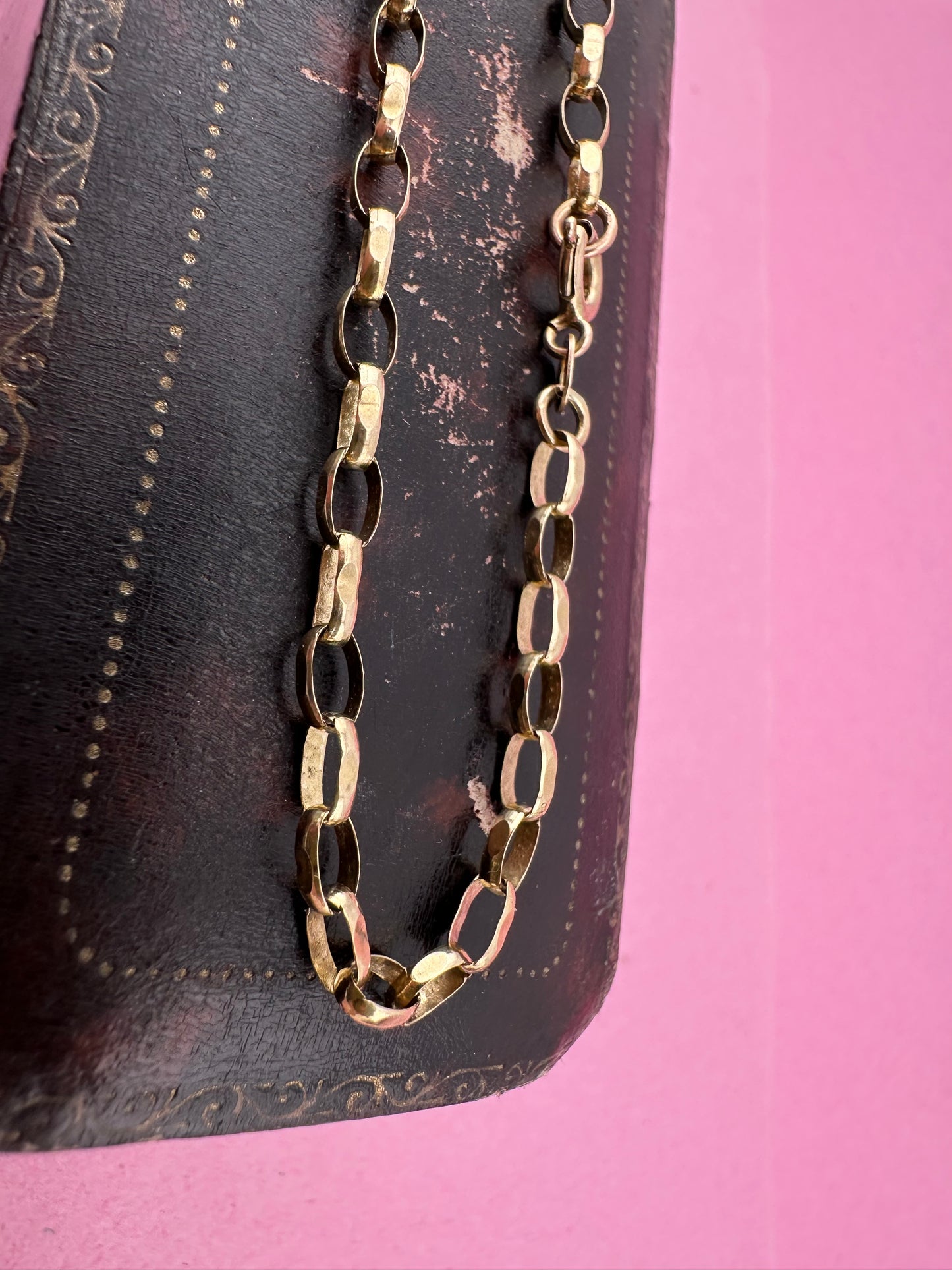 9ct Gold Biker Belcher bracelet