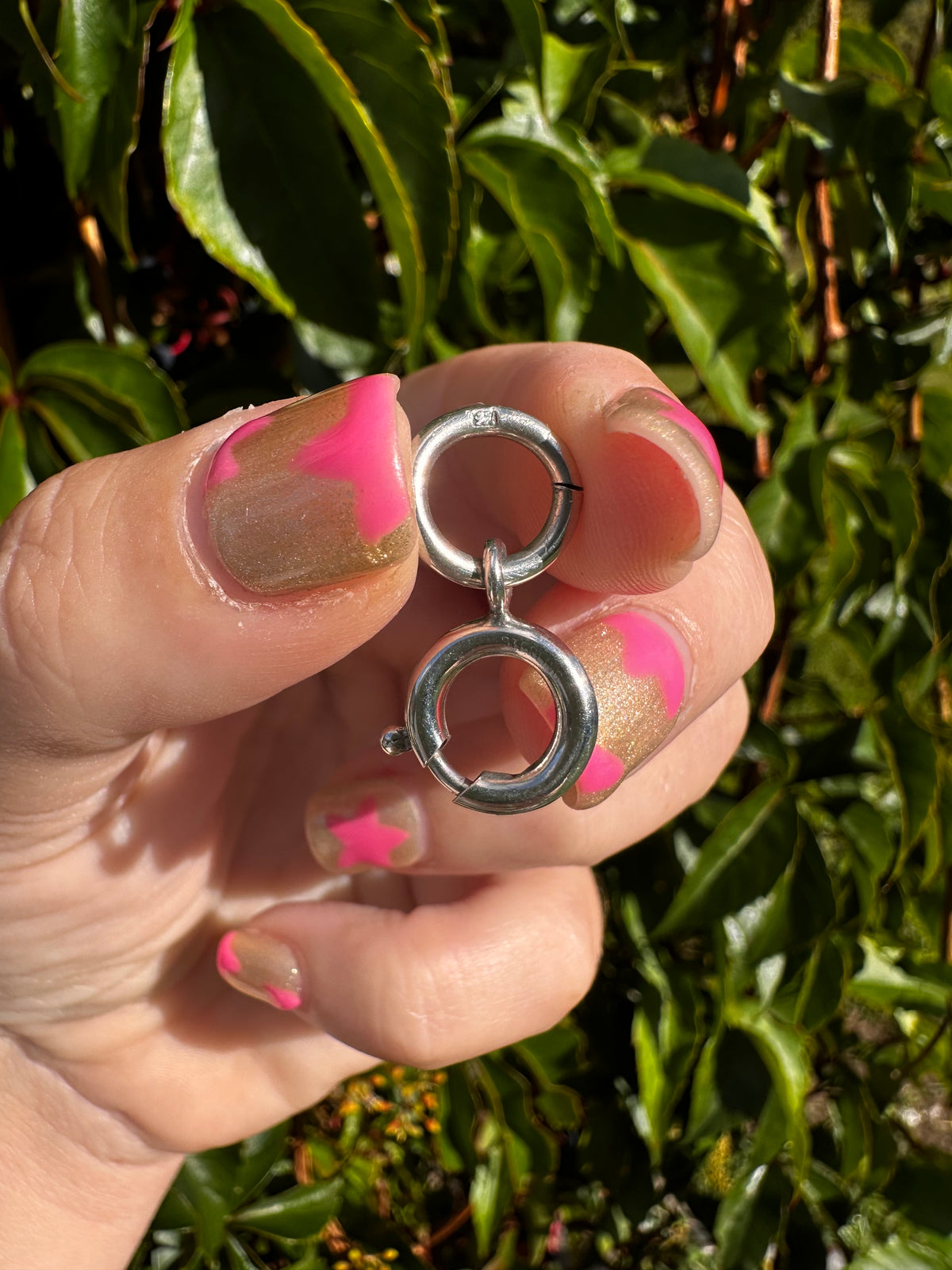 Sterling Silver Bolt clasp