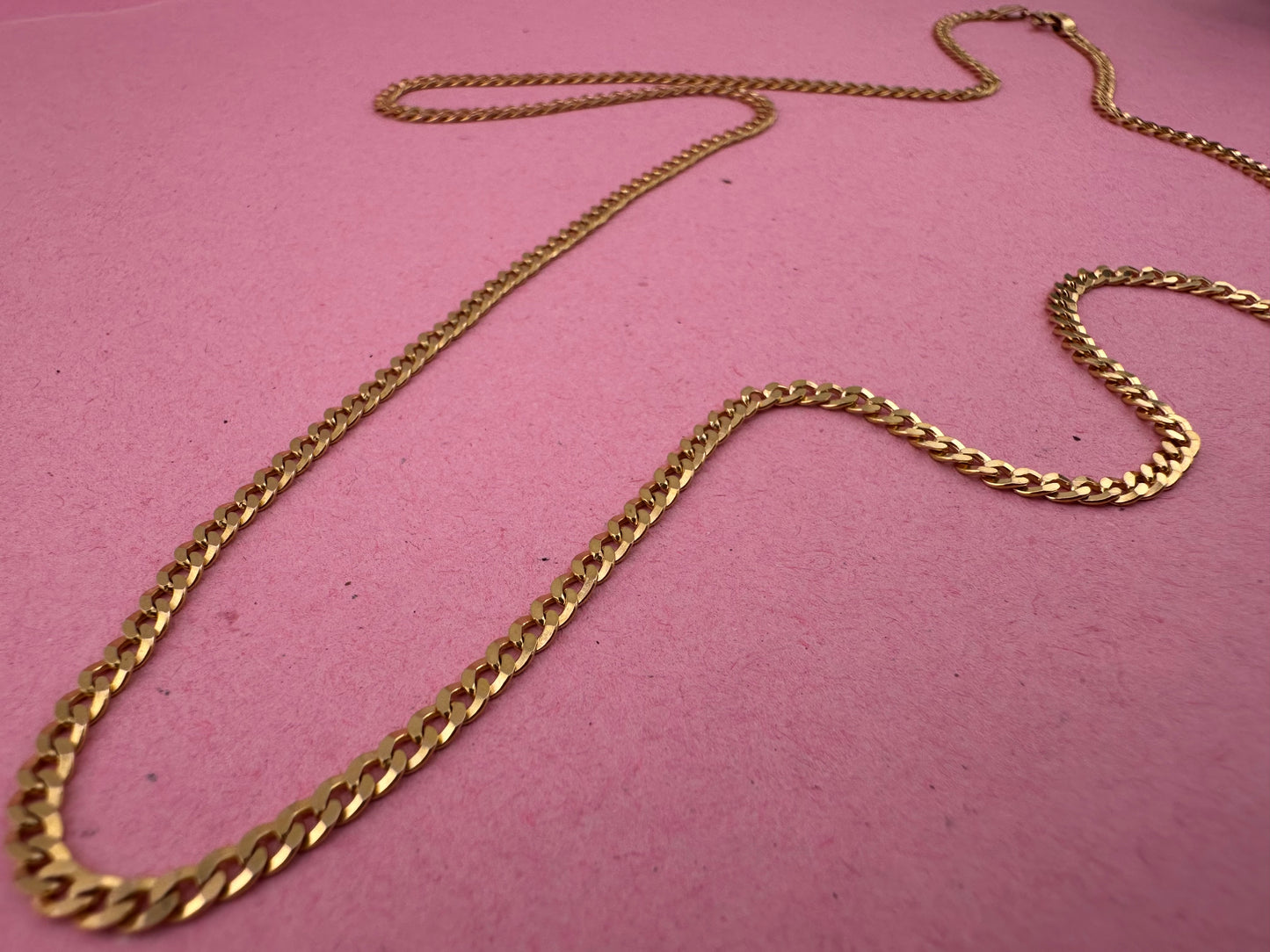9ct Gold Italian flat curb chain