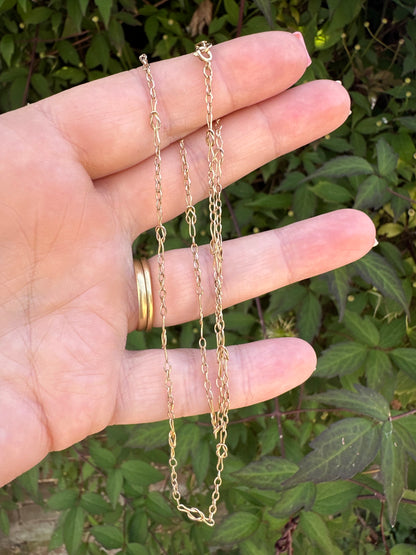 Antique 9ct Gold Knot Chain