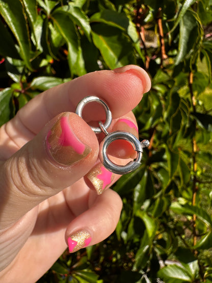 Sterling Silver Bolt clasp