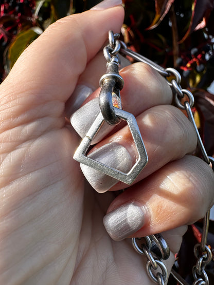 Sterling silver Pentagon shaped connector
