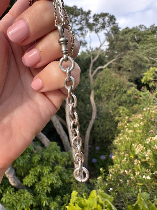 Sterling Silver Chubby Cable chain extender